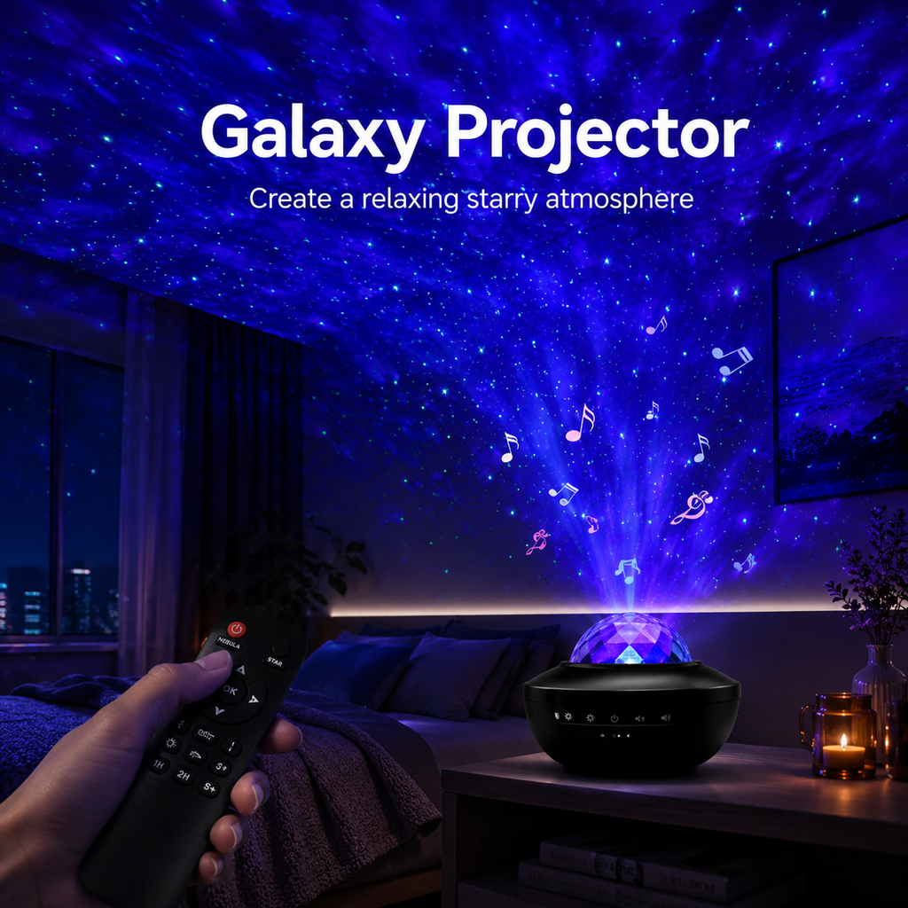 Galaxy Projector Night Light with Remote Control