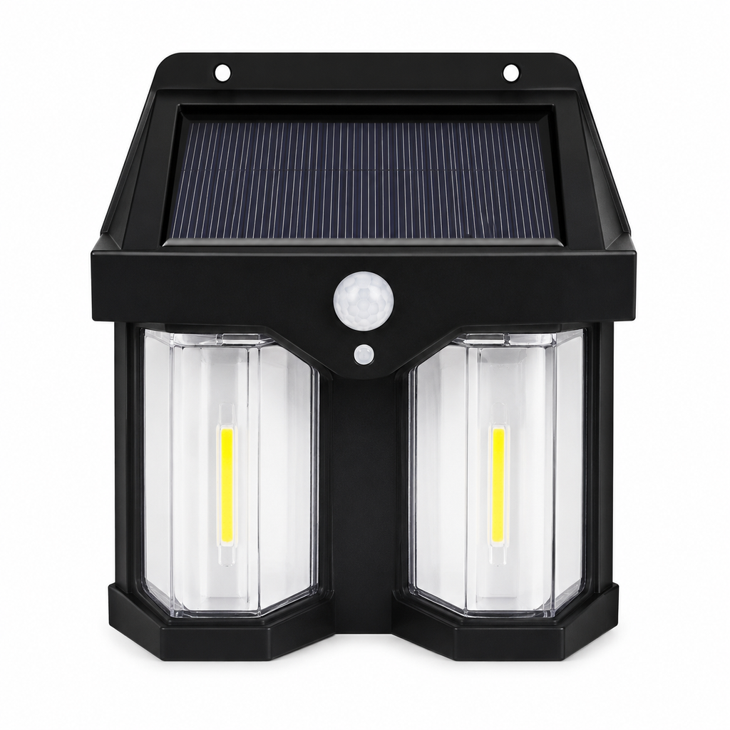 Twin Solar Sensor Outdoor Wall Light