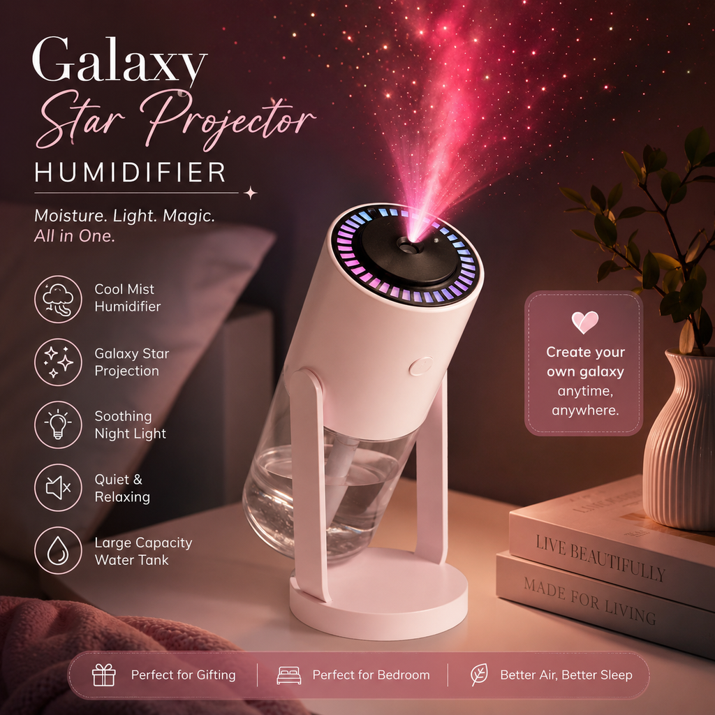 Galaxy Star Projector Humidifier ✨🌌